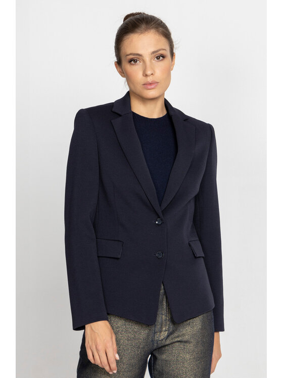 Deni Cler Milano Deni Cler Milano Marynarka W-DC-6067-D5-B1-59-1 Granatowy Regular Fit
