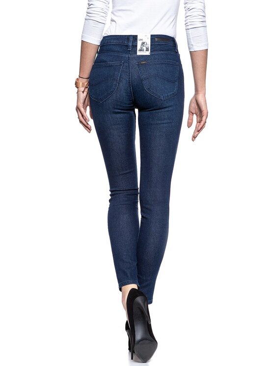 Lee Lee Jeansy SCARLETT HIGH Niebieski Skinny Fit