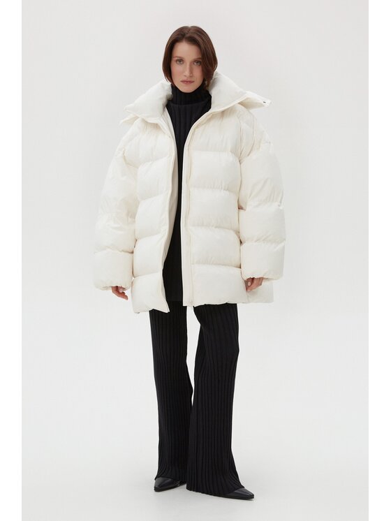 Estro Estro Giubbotto piumino ER00116216 Beige Oversize