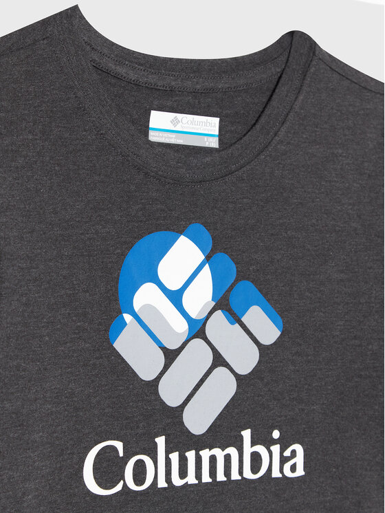 Columbia Valley Creek T-Shirt A Maniche Corte Per Bambini E Ragazzi – Nero Con Logo CSC