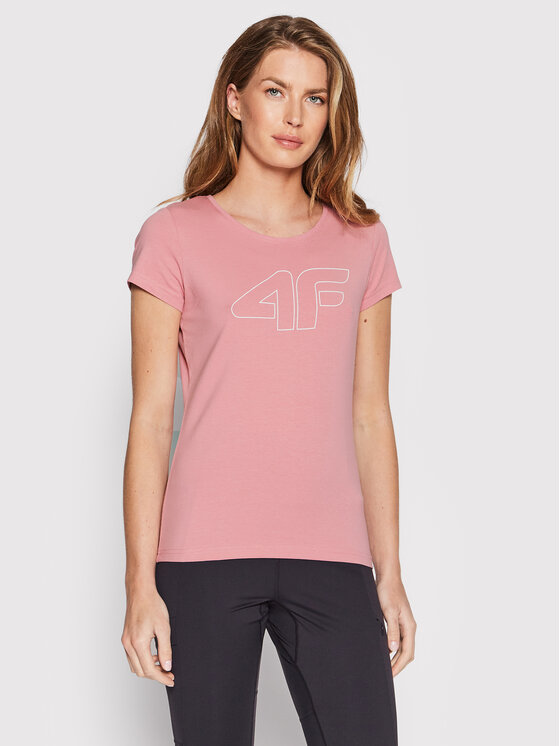 4F 4F T-särk H4L22-TSD353 Roosa Regular Fit