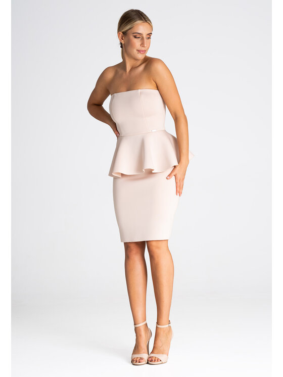 FIGL FIGLFIGL Vestito M976 Beige Regular Fit
