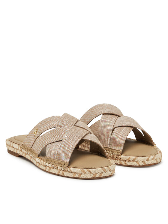 Tommy Hilfiger Tommy Hilfiger Espadryle Chambray Espadrille Mule FW0FW08501 Beżowy