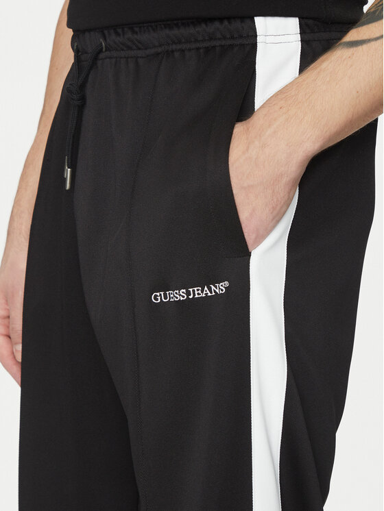Guess Jeans Guess Jeans Παντελόνι υφασμάτινο 173615 Μαύρο Regular Fit
