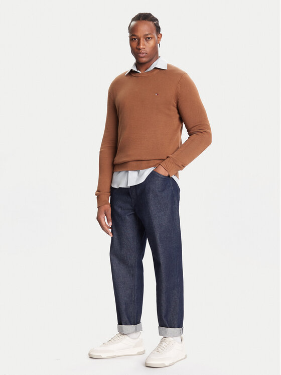 Tommy Jeans Tommy Jeans Džemper DM0DM21787 Smeđa Regular Fit
