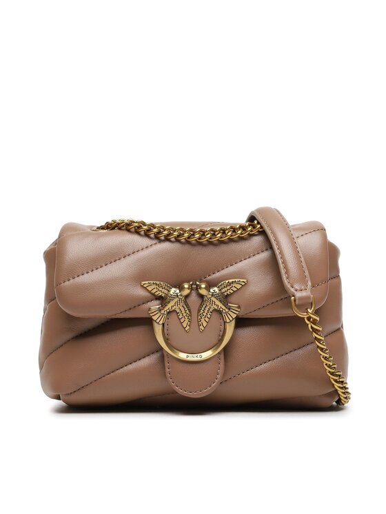 Pinko Kabelka Love Baby Puff C AI 23-24 PLTT 100040 A0F2 Béžová