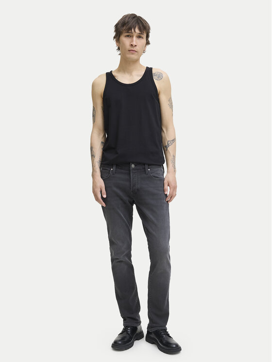 Jack & Jones Jack & Jones Jeansy Mike Fox 12278115 Czarny Tapered Fit