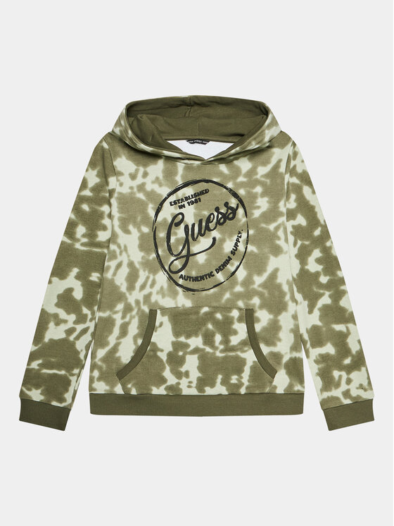 Guess Guess Μπλούζα L3BQ06 KAD73 Πράσινο Regular Fit