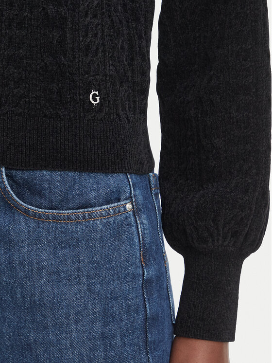 Guess Guess Svetr W6BR44 Z1441 Černá Regular Fit