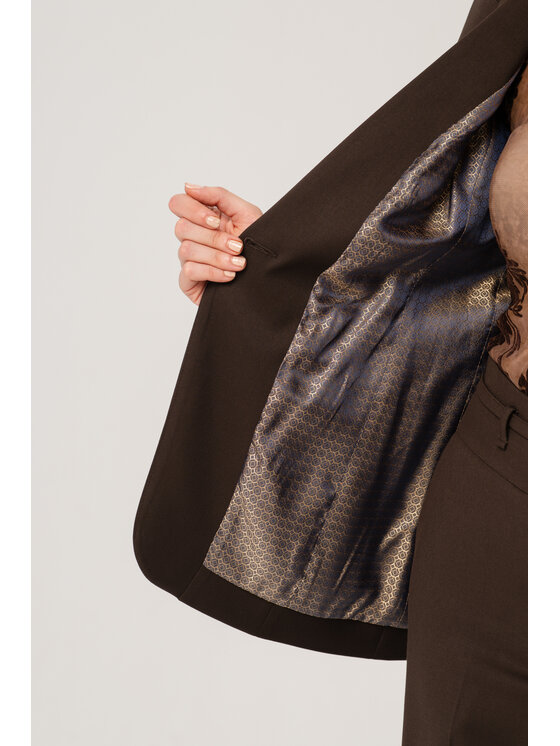blue shadow blue shadow Marynarka Marietta Brązowy Regular Fit