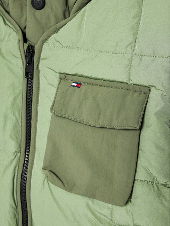 Tommy Hilfiger Tommy Hilfiger Geacă de iarnă Detachable Hood KB0KB06669 D Verde Regular Fit