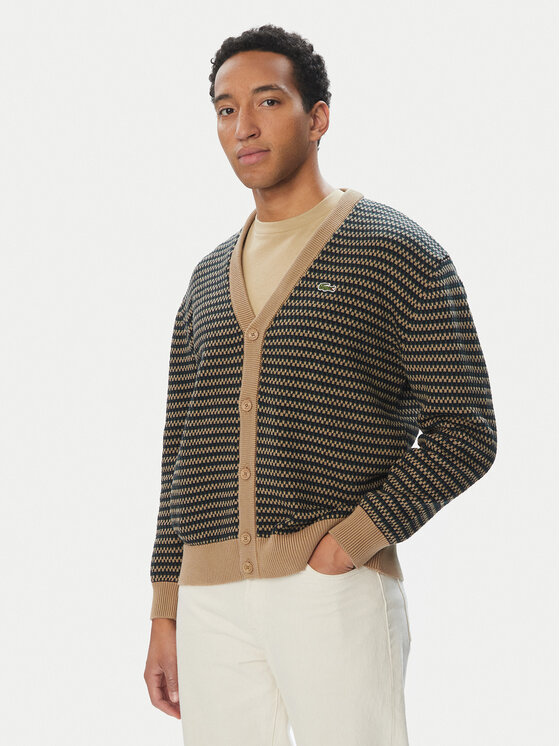 Lacoste Lacoste Cardigan AH8567 Maro Relaxed Fit
