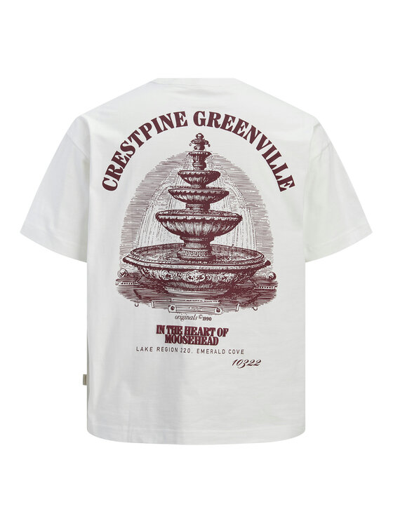 Jack & Jones Jack & Jones T-Shirt Maine 12291780 Biały Regular Fit
