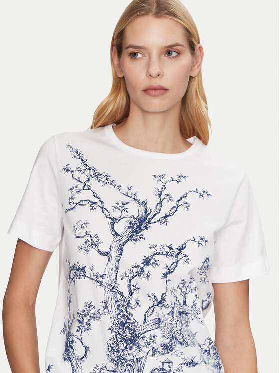 Munthe Munthe Тишърт Fedelio 251110025160 Бял Regular Fit