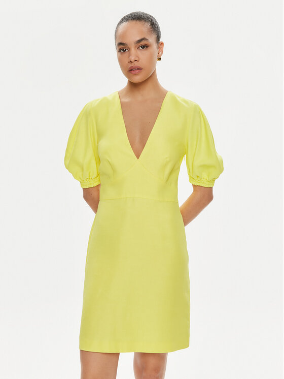TWINSET TWINSET Letné šaty 241TT2107 Žltá Regular Fit