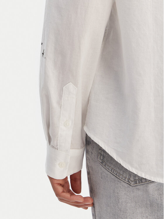 Desigual Desigual Πουκάμισο 26SWCW09 Λευκό Regular Fit