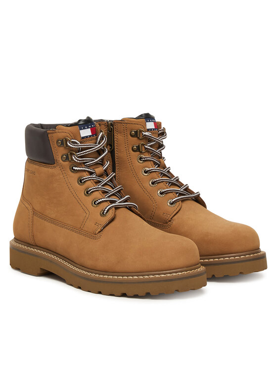 Tommy Jeans Tommy Jeans Scarponcini Archive '01 Boot Hi Nubuck Wl Wr EM0EM01783 Marrone chiaro