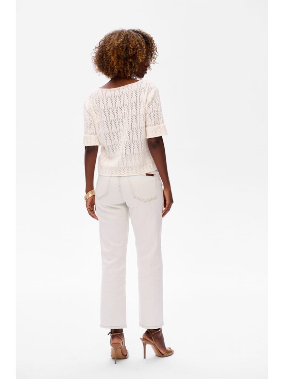 blue shadow blue shadow Bluzka Nadin Écru Regular Fit
