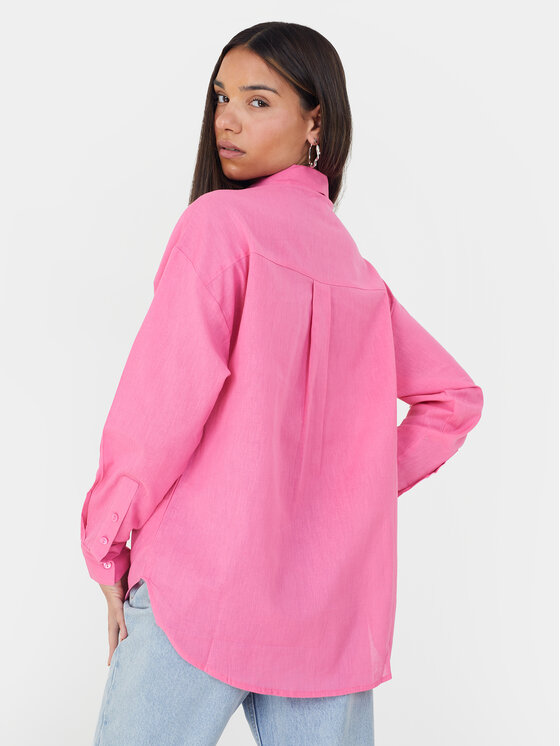 Brave Soul Brave Soul Srajca LSH-659ARIELPINK Roza Straight Fit