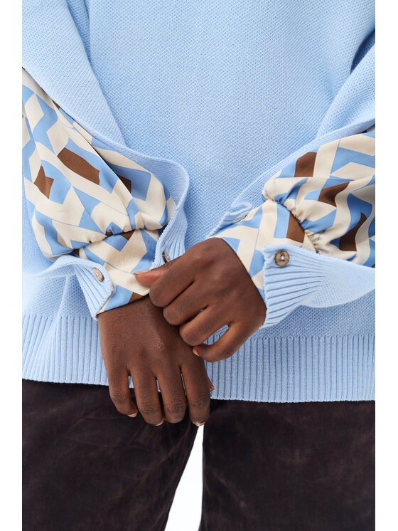 blue shadow blue shadow Sweter Celeste 2 Niebieski Regular Fit