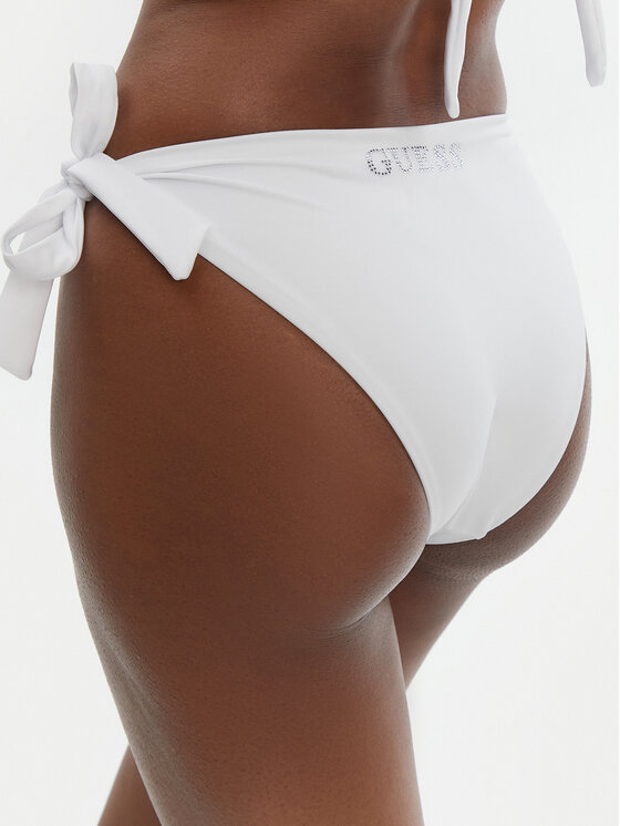 Guess Guess Spodnji del bikini E5GO32 LY00K Bela