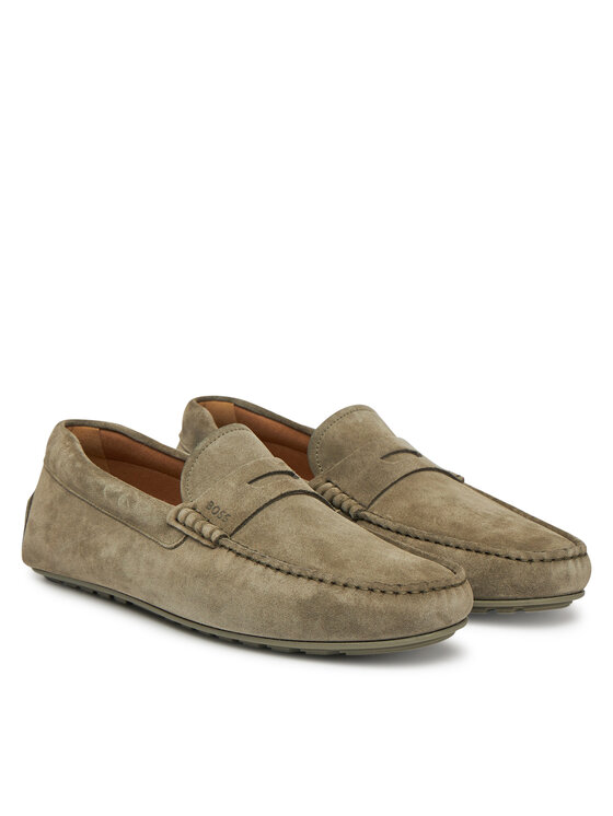 BOSS BOSS Mokasyny Noel_Mocc_sdpeb 50541750 Khaki