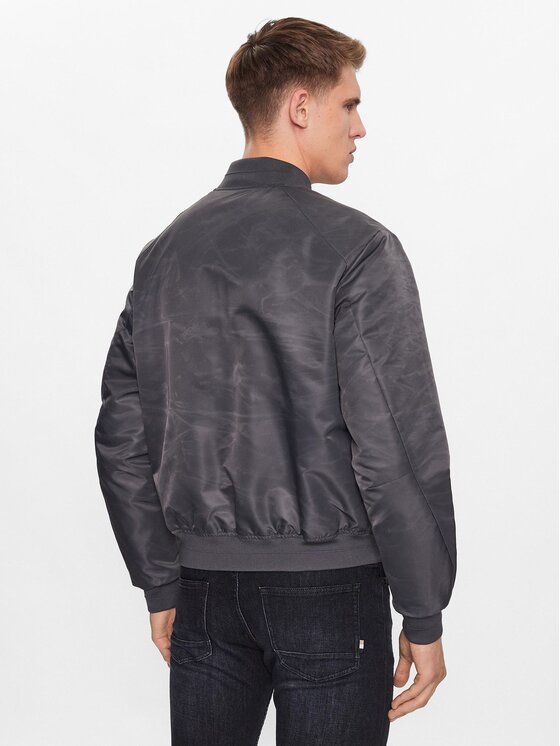 Calvin Klein Calvin Klein Kurtka bomber Hero K10K109907 Szary Regular Fit