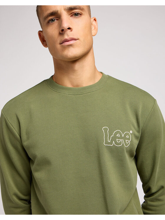 Lee Lee Felpa WOBBLY SWS Verde Regular Fit