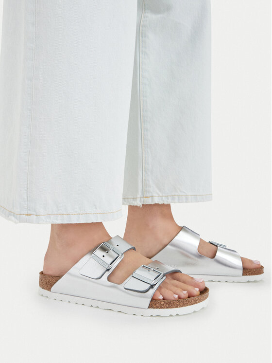 Birkenstock Birkenstock Чехли Arizona Metallic 1005961 Сребрист
