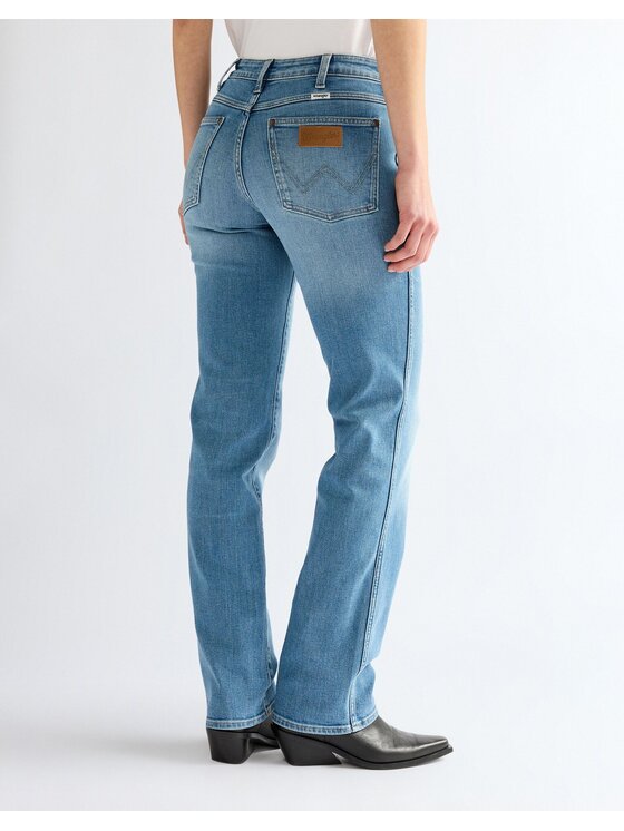 Wrangler Wrangler Jeansy STRAIGHT Niebieski Straight Leg