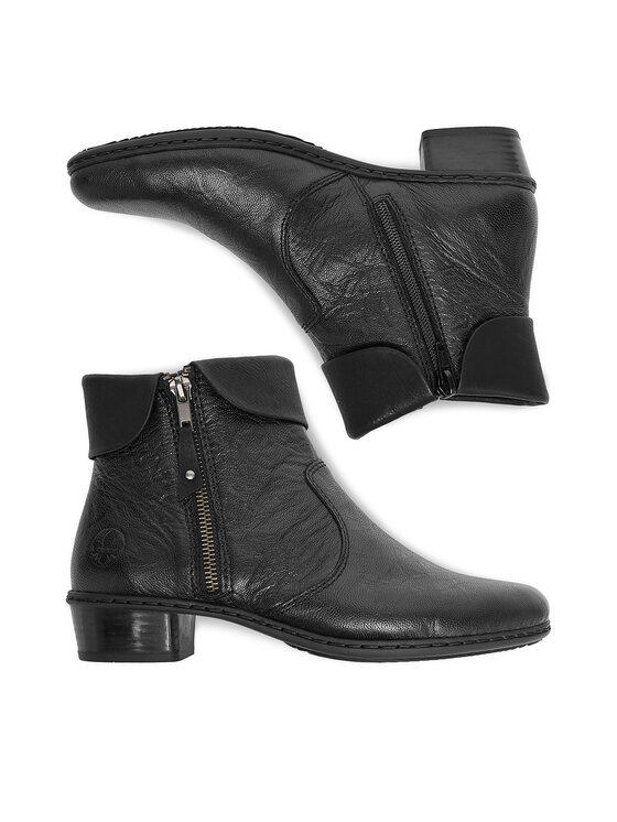 Rieker Rieker Botine Y07A8-01 Negru