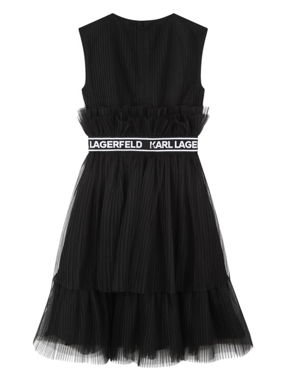 KARL LAGERFELD KARL LAGERFELD Sukienka z30083_09b Czarny Regular Fit