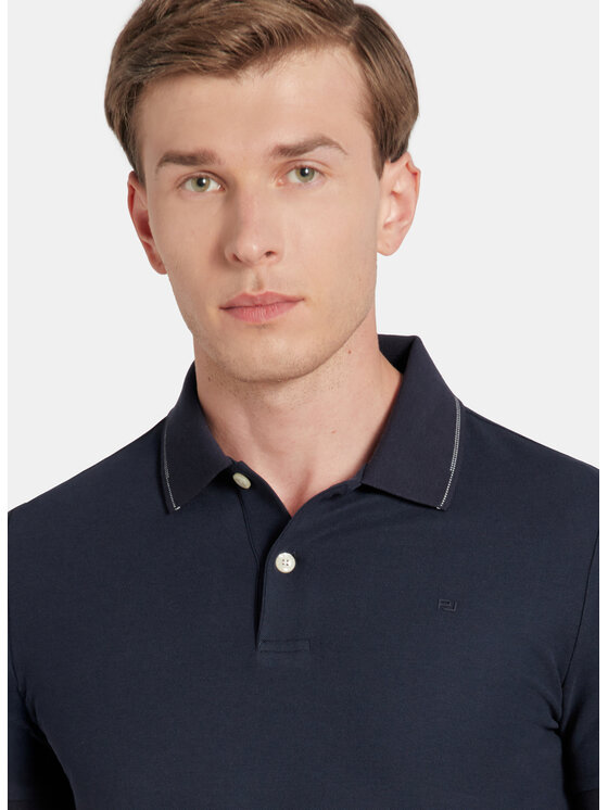 Pako Lorente Pako Lorente Polo P25WF-TX-003 Granatowy Classic Fit