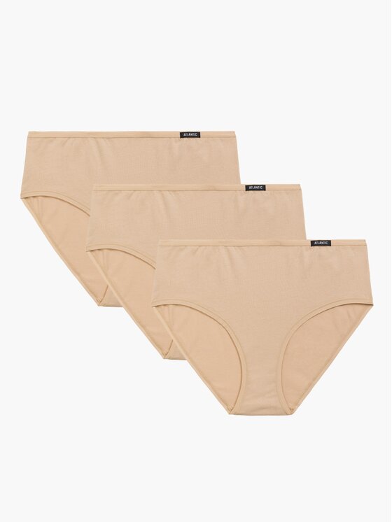 Atlantic Atlantic Figi klasyczne flat elastic classic Beżowy