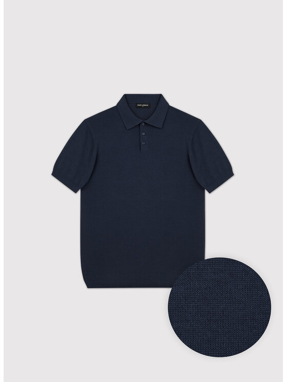 Pako Lorente Pako Lorente Polo P26SF-TX-010 Granatowy Classic Fit