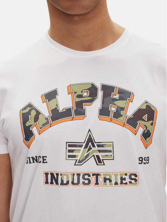 Alpha Industries Alpha Industries Tričko Small Logo 146511 Biela Regular Fit