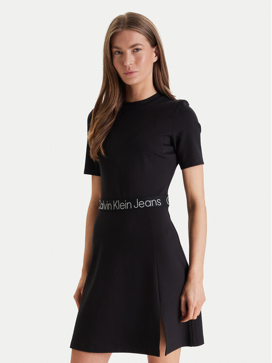 Calvin Klein Jeans Calvin Klein Jeans Kleid für den Alltag LV047F290G Schwarz Regular Fit