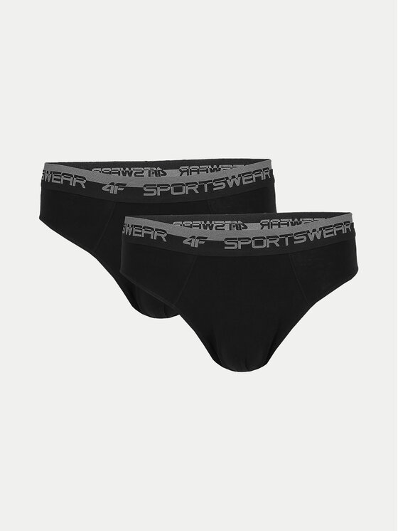 4F 4F 2er-Set Slips 4FWSS24UPTSM015 Schwarz