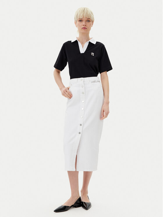 KARL LAGERFELD KARL LAGERFELD Polo A2W17111 Czarny Regular Fit