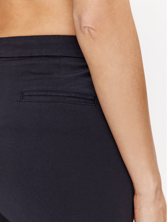 Fabiana Filippi Fabiana Filippi Kalhoty z materiálu PADP02W364 Tmavomodrá Regular Fit