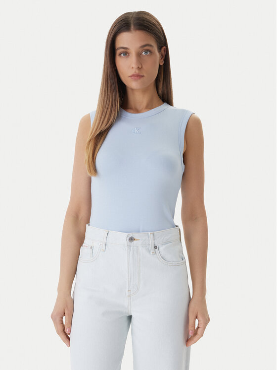 Calvin Klein Jeans Top LV047B265G Albastru Slim Fit