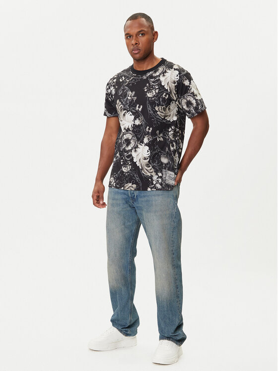 Versace Jeans Couture Versace Jeans Couture Тишърт 79GAH6R0 JS516 Черен Regular Fit
