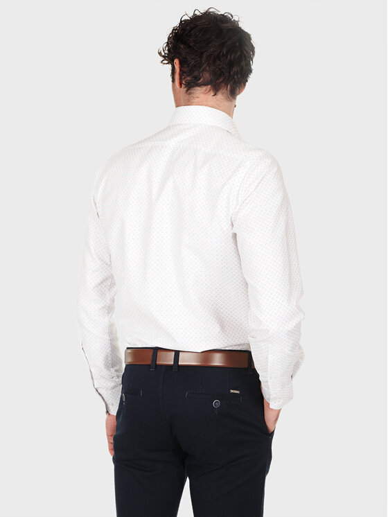 Evenemen Evenemen Koszula STAMPA K60081 Biały Slim Fit