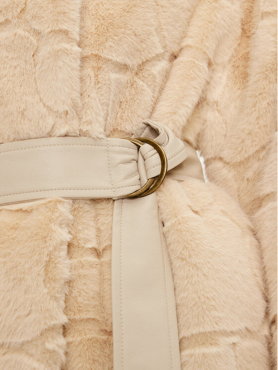 TWINSET TWINSET Шуба 242TT2031 Бежевий Loose Fit