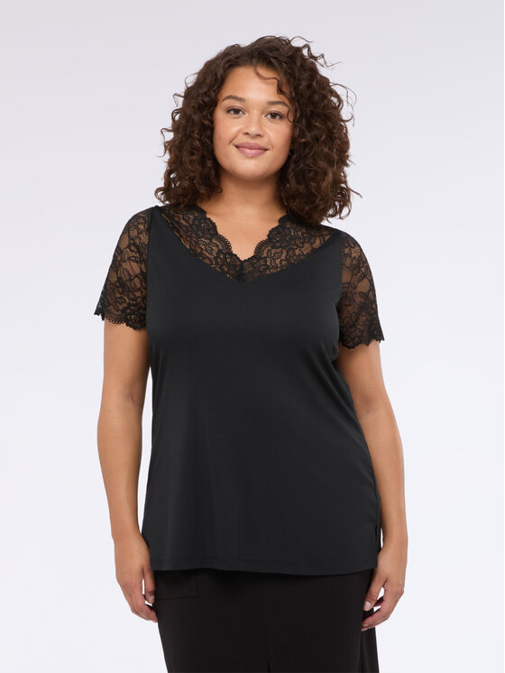 Fiorella Rubino Fiorella Rubino T-Shirt G008L008741N033 Czarny Regular Fit