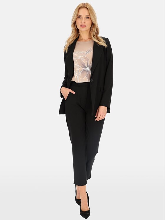 Perso Perso Sako VEE242404F Černá Regular Fit