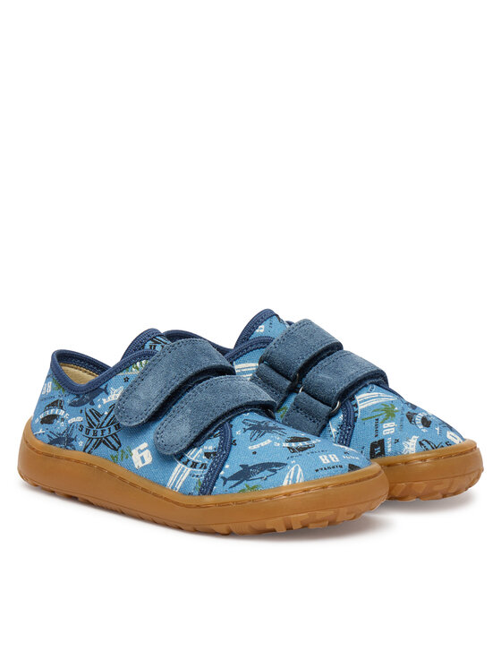 Froddo Froddo Bačkory Barefoot Canvas G1700440-6 S Modrá