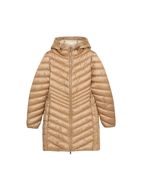 Oltre Oltre Giubbotto piumino F611R101471N002 Écru Slim Fit