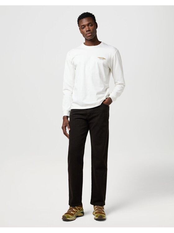 Wrangler Wrangler Longsleeve LS AMERICANA TEE Bianco Regular Fit