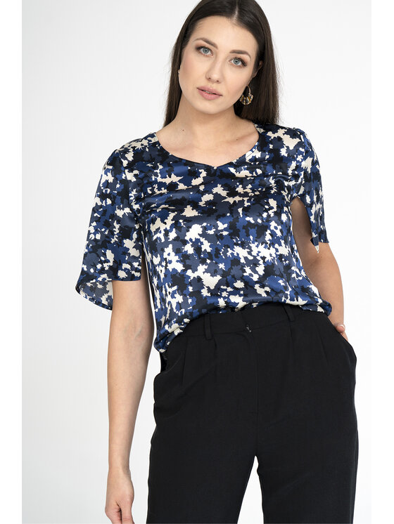 Ciepielewska Ciepielewska Bluzka SALMA Czarny Flattering Fit